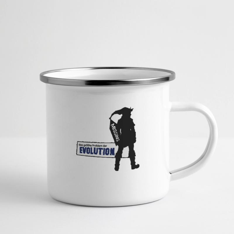 Missing Link - Das größte Problem der Evolution Emaille-Tasse
