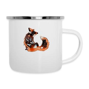 mystical fox - Camper Mug - white - Right