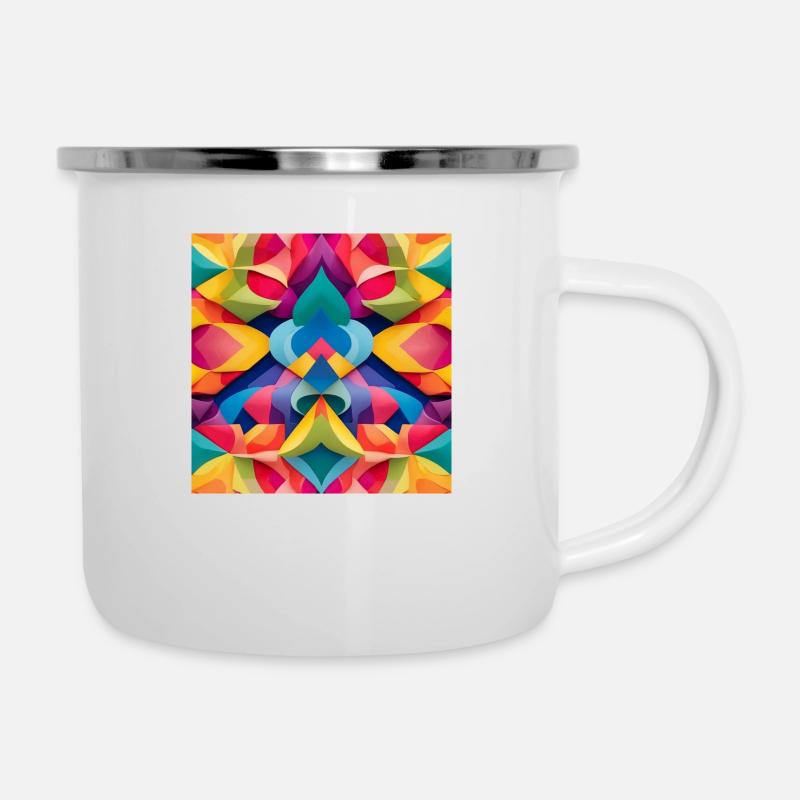 Colorful pattern - Camper Mug - white