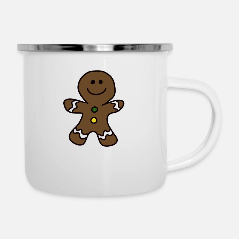 Gingerbread Baking Christmas Yummy Gingerbread - Camper Mug - white