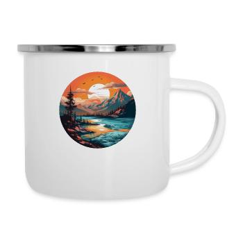 Lac de rêve - Tasse émaillée - blanc - Droite