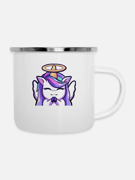 lya engel - Emaille-Tasse - Weiß