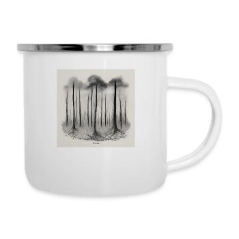 Forest - Emaille-Tasse - Weiß - Rechts