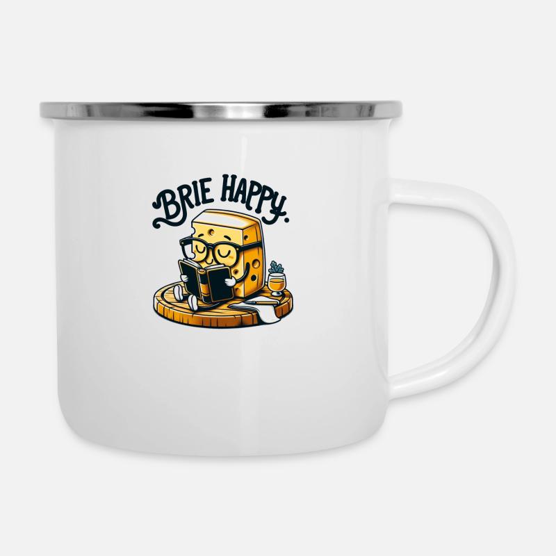 Brie Happy - Camper Mug - white