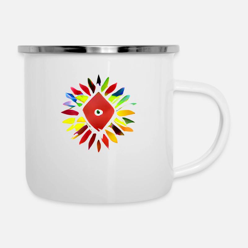 Soleil - Tasse émaillée - blanc