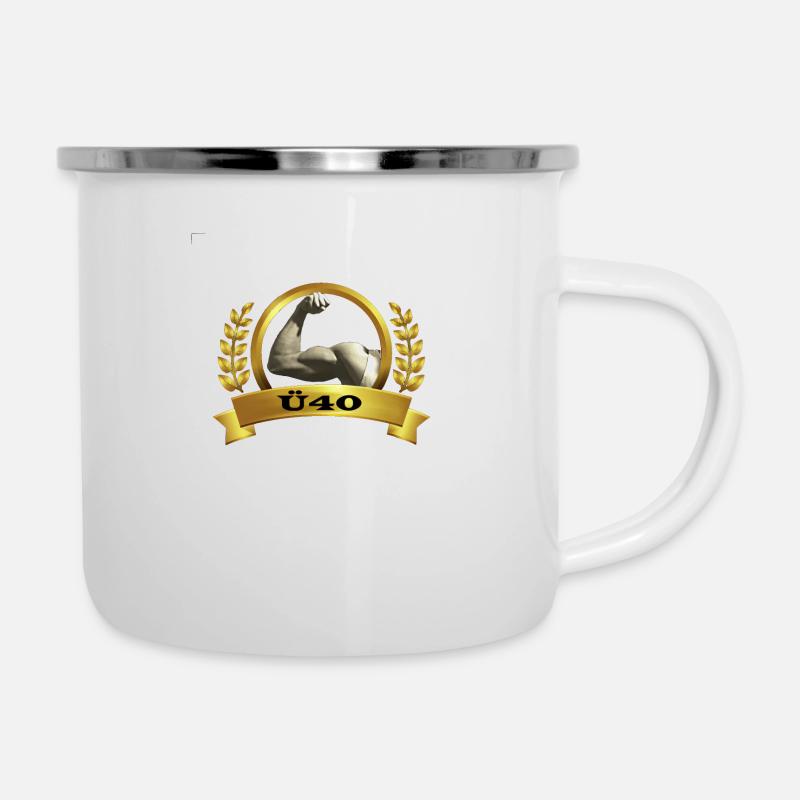 Over 40Biceps - Camper Mug - white