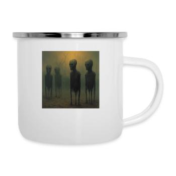 Horreur effrayante Surrealizm - Tasse émaillée - blanc - Droite