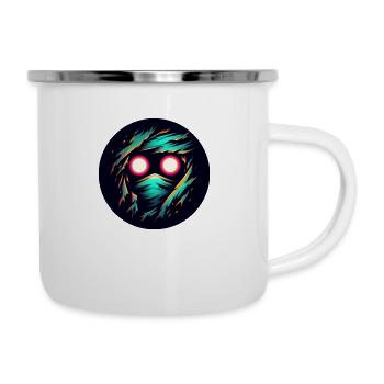 Leuchtender Beobachter - Emaille-Tasse - Weiß - Rechts