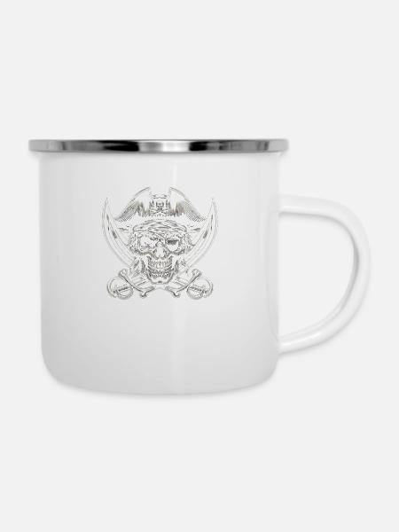Überbleibsel des Schurken - Emaille-Tasse - Weiß
