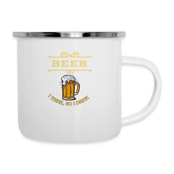 Beer - Emaille-Tasse - Weiß - Rechts