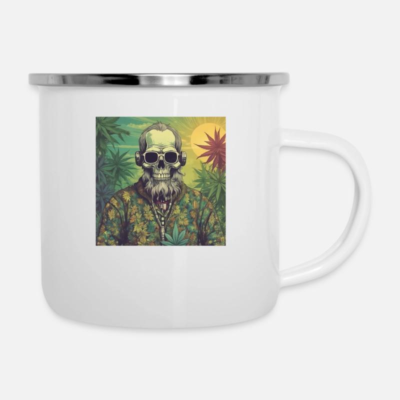 Growpowers2 - Emaille-Tasse - Weiß