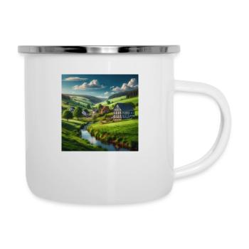 Typisch Sauerland - Emaille-Tasse - Weiß - Rechts