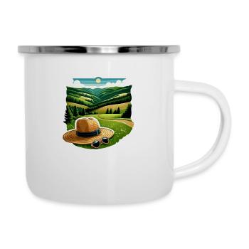Sauerland Region - Emaille-Tasse - Weiß - Rechts