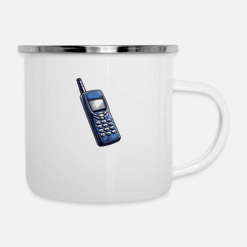 Retro mobile phone - Camper Mug - white