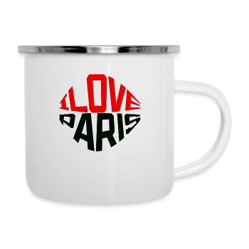 i love Paris, the city of love - Camper Mug - white - Right