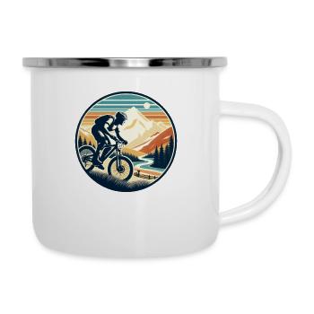 Mountain Biker - Camper Mug - white - Right