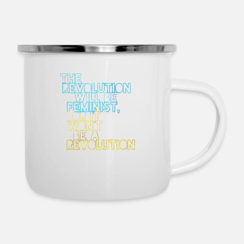The Revolution will be feminist, or will it not be - Camper Mug - white