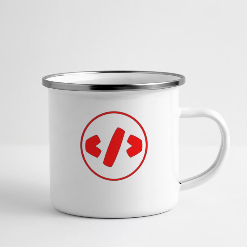 Coding Logo Emaille-Tasse