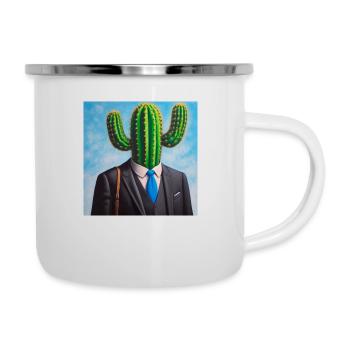 I´m a cactus man today - Camper Mug - white - Right