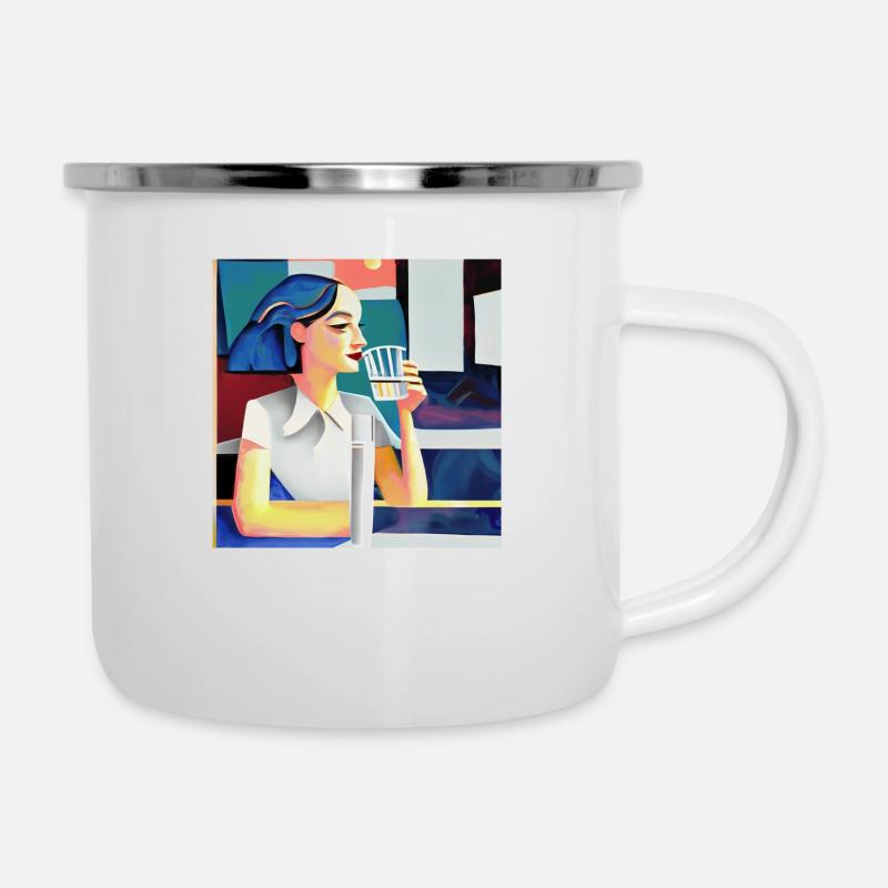 Stop - Camper Mug - white