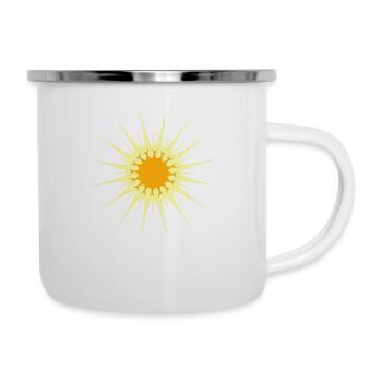 Bright Sun Rays Summer Glow Light Warmth - Camper Mug - white - Right