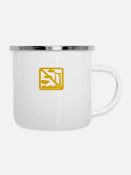 INTERD FABRIK 1 - Emaille-Tasse - Weiß