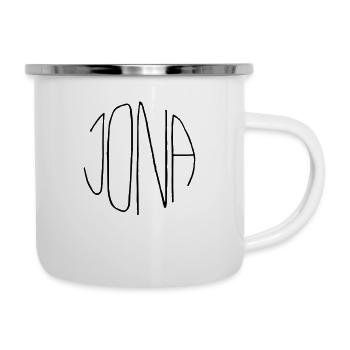 Jona - Emaille-Tasse - Weiß - Rechts