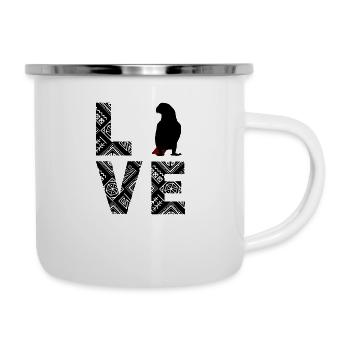 African Grey Parrot Love - Camper Mug - white - Right