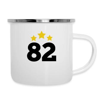 82 Years Star - 82nd Anniversary Gift - Camper Mug - white - Right