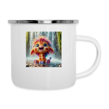 Giraffe Waterfall - Camper Mug - white - Right