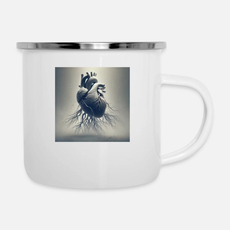 Enraciné - Tasse émaillée - blanc