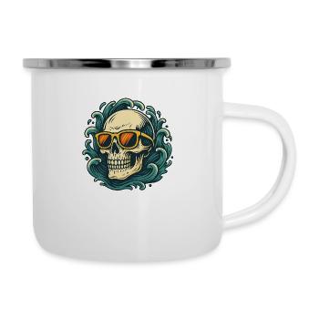 Wave Rider – Skull Vibes - Camper Mug - white - Right