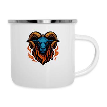 Ram – Intense Blaze | Urban Zodiac Mascot - Camper Mug - white - Right