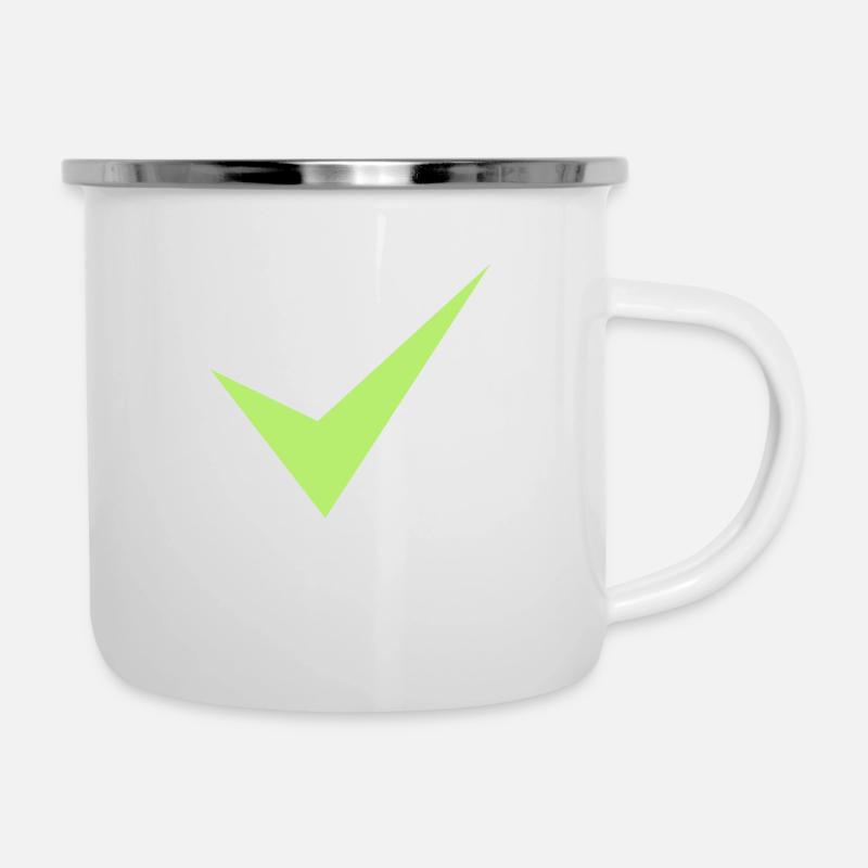 tique - Tasse émaillée - blanc
