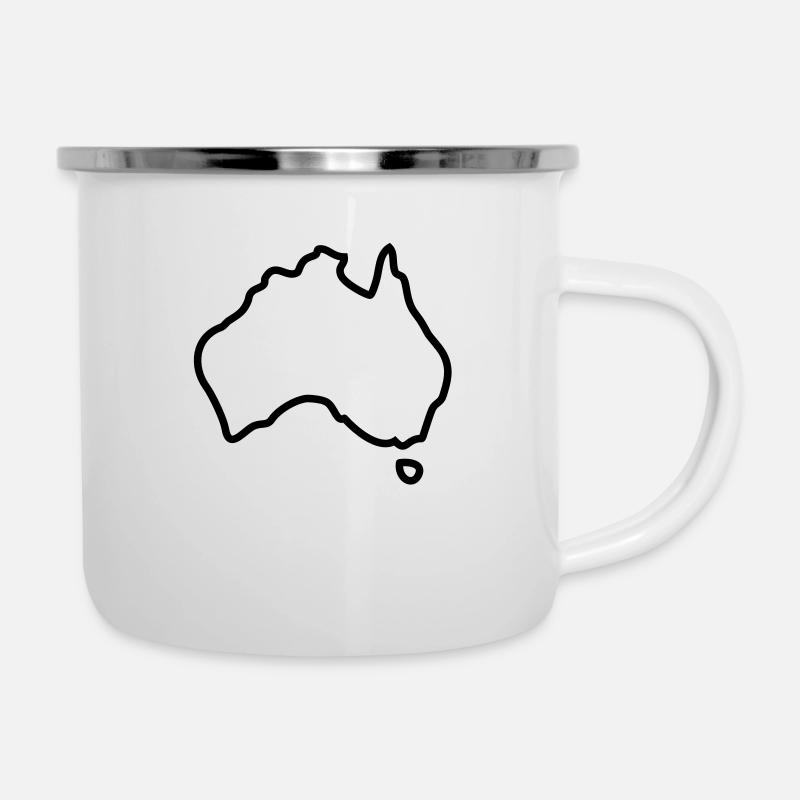 Australia logo - Tasse émaillée - blanc