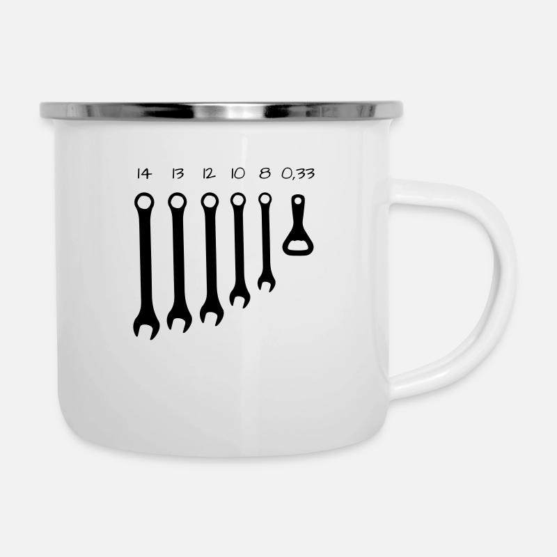 Les principaux outils - Tasse émaillée - blanc