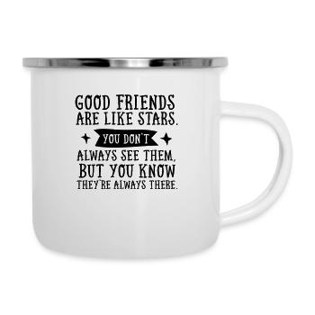 Good Friends Are Like Stars... - Camper Mug - white - Right