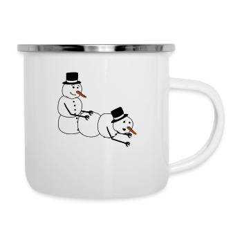 snowman sex fuck pollen doggy style from behind - Camper Mug - white - Right