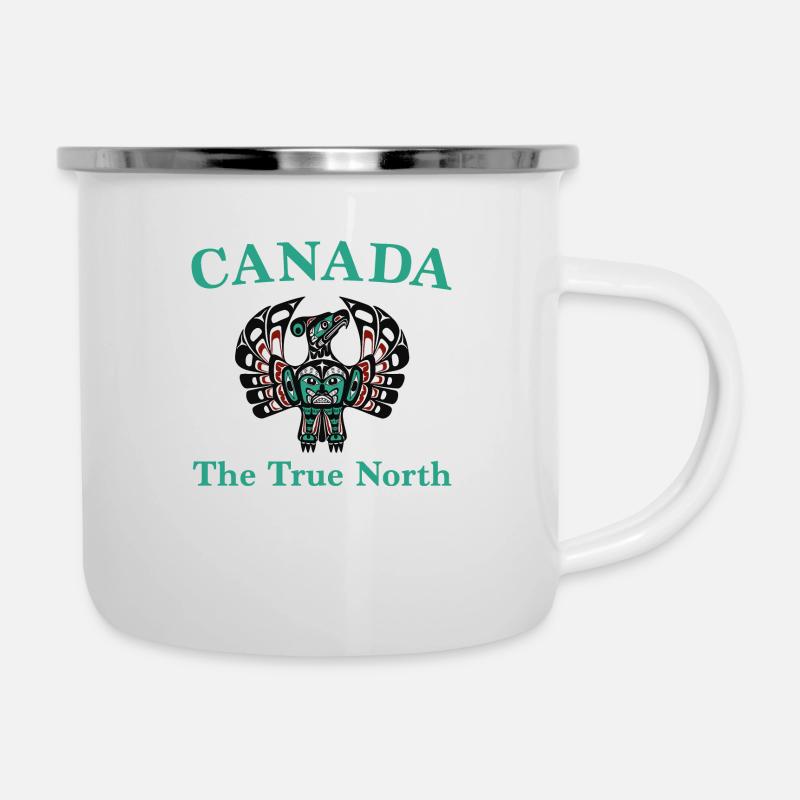 Canada - Haida Eagle-Wings - The True North - Camper Mug - white