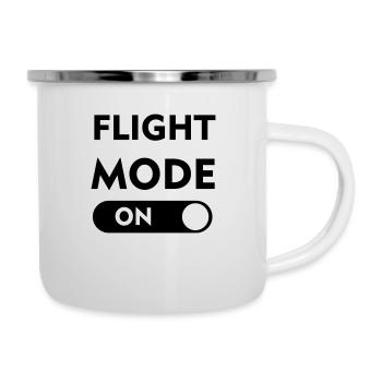 Airplane pilot aviator ultra light aircraft - Camper Mug - white - Right