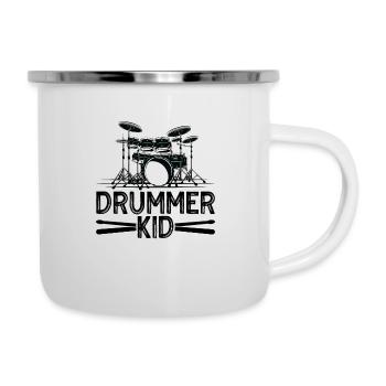 Drums Design For Drummer Drummer Kid - Camper Mug - white - Right