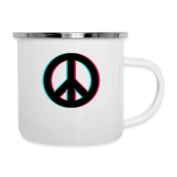 Signes de paix - Tasse émaillée - blanc - Droite