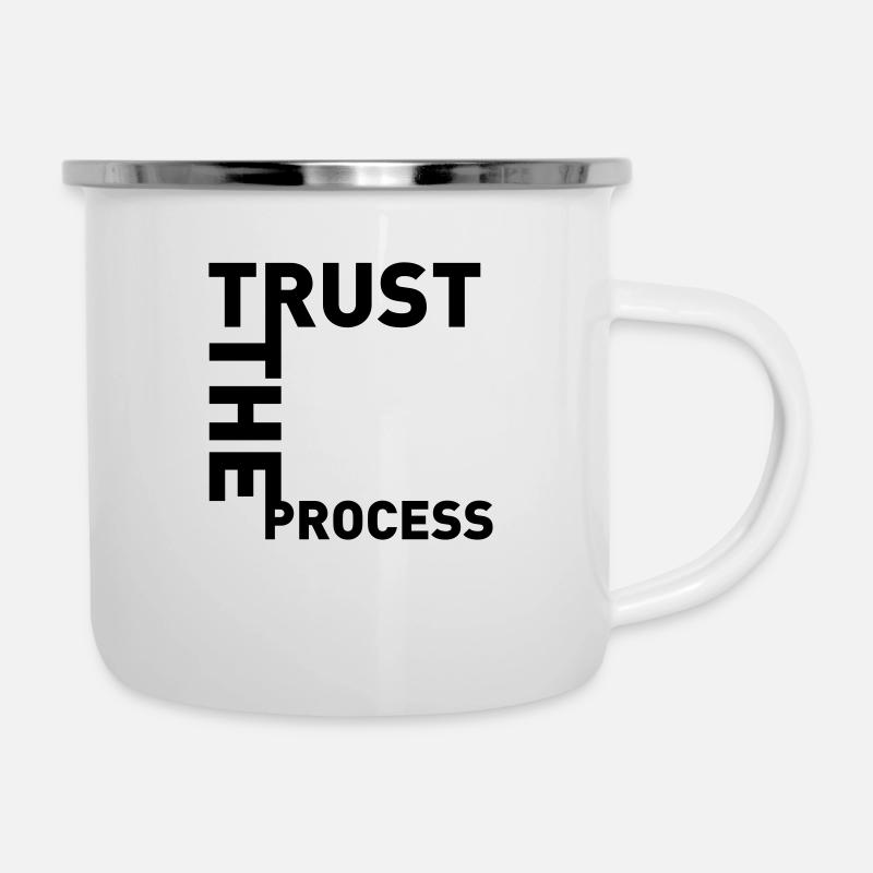 TRUST THE PROCESS // ONE - Tasse émaillée - blanc
