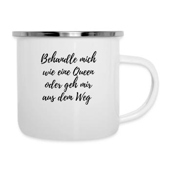 I´am a Queen - Emaille-Tasse - Weiß - Rechts