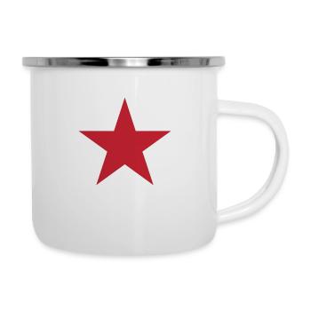 Russie Flag Round Target - Tasse émaillée - blanc - Droite