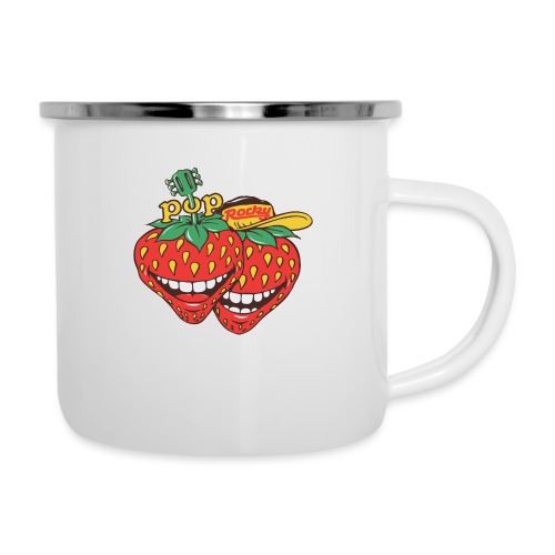POP Rocky Merchandise Erdbeeren - Emaille-Tasse
