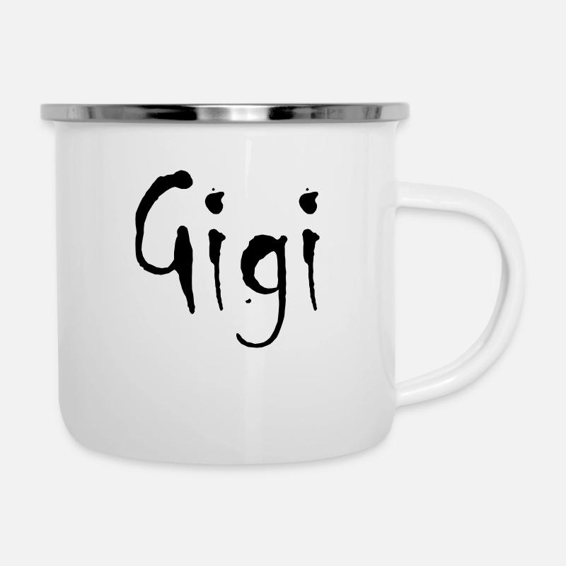 gigi - Emaille-Tasse - Weiß