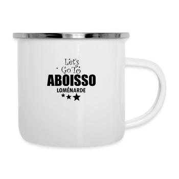 LETS GO TO ABOISSO CI - Tasse émaillée - blanc - Droite