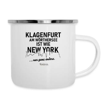 Klagenfurt am Wörthersee - Emaille-Tasse - Weiß - Rechts