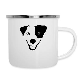 Drôle de chien - Tasse émaillée - blanc - Droite